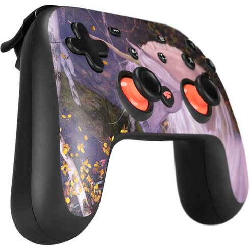 Autumn Glow Unicorn by Laurie Prindle Google Stadia Controller Skin