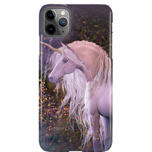 Autumn Glow Unicorn by Laurie Prindle iPhone Cases