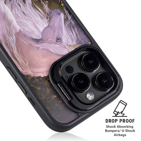 Autumn Glow Unicorn by Laurie Prindle iPhone 13 Pro Max Kickstand Case