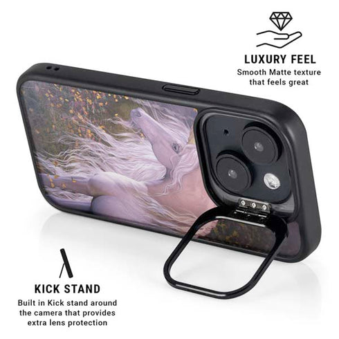 Autumn Glow Unicorn by Laurie Prindle iPhone 14 Kickstand Case