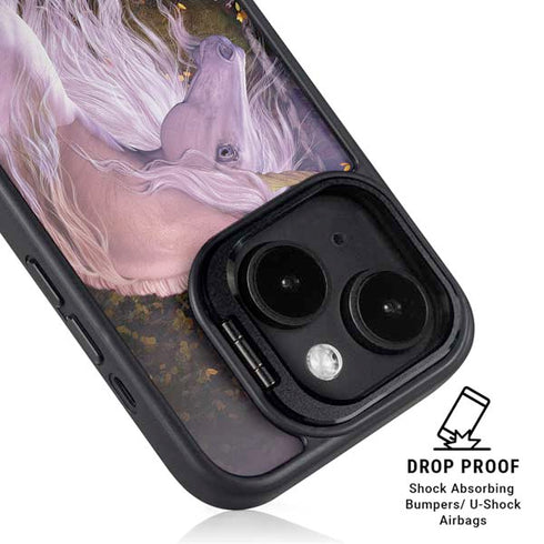 Autumn Glow Unicorn by Laurie Prindle iPhone 14 Kickstand Case