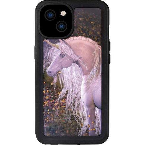 Autumn Glow Unicorn by Laurie Prindle iPhone 15 Plus Waterproof Case