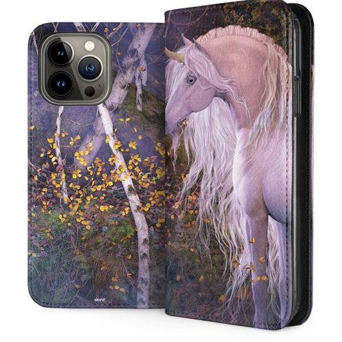 Autumn Glow Unicorn by Laurie Prindle iPhone Cases