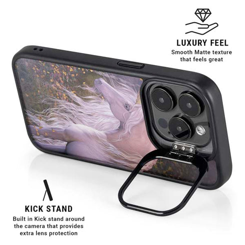 Autumn Glow Unicorn by Laurie Prindle iPhone 15 Pro Max Kickstand Case