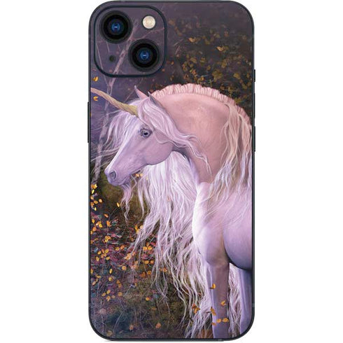 Autumn Glow Unicorn by Laurie Prindle iPhone 15 Skin