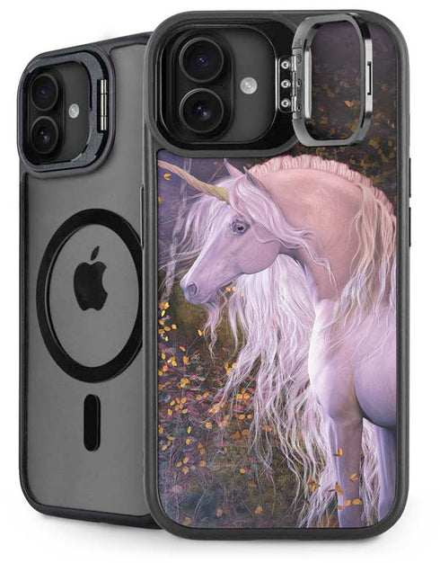 Autumn Glow Unicorn by Laurie Prindle iPhone 16 Plus Kickstand Case