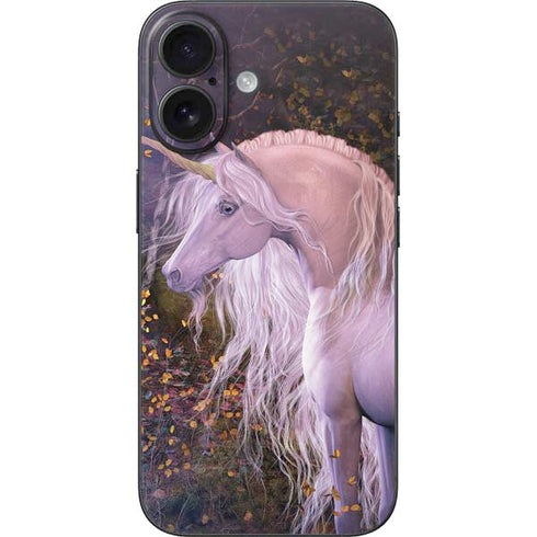 Autumn Glow Unicorn by Laurie Prindle iPhone 16 Skin