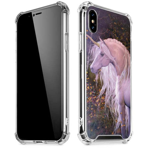Autumn Glow Unicorn by Laurie Prindle iPhone X/XS Clear Case