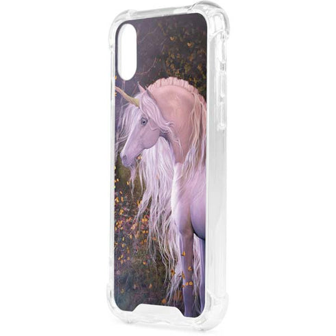 Autumn Glow Unicorn by Laurie Prindle iPhone XS Clear Case