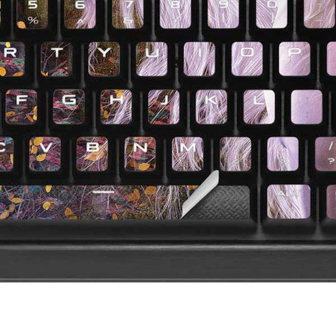 Autumn Glow Unicorn by Laurie Prindle K95 RGB PLATINUM Mechanical Gaming Keyboard Skin