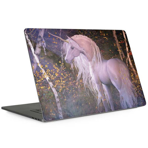 Autumn Glow Unicorn by Laurie Prindle MacBook Skins