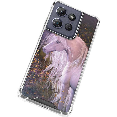 Autumn Glow Unicorn by Laurie Prindle Moto G Play 5G (2025) Clear Case