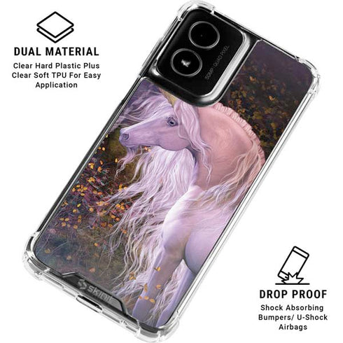 Autumn Glow Unicorn by Laurie Prindle Moto G Power 5G (2024) Clear Case