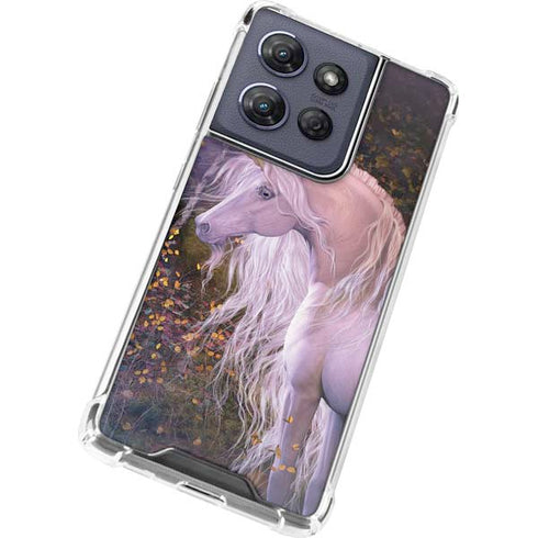 Autumn Glow Unicorn by Laurie Prindle Moto G Power 5G (2025) Clear Case