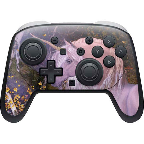 Autumn Glow Unicorn by Laurie Prindle Nintendo Switch 2 (2025) Pro Controller Skin