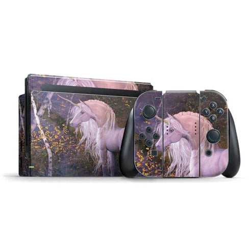 Autumn Glow Unicorn by Laurie Prindle Nintendo Skins