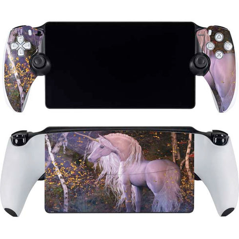 Autumn Glow Unicorn by Laurie Prindle PlayStation Portal Remote Player Skin