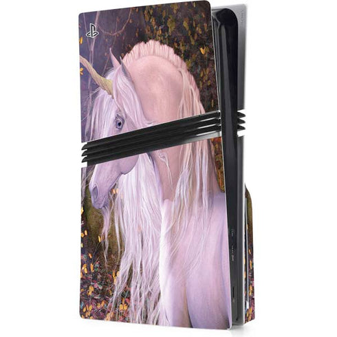 Autumn Glow Unicorn by Laurie Prindle PS5 Pro Disk Console Skin