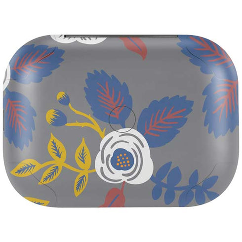 Autumn Grey Floral Amazon Echo Buds Skin