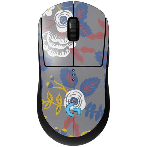 Autumn Grey Floral G Pro Wireless Gaming Mouse Skin