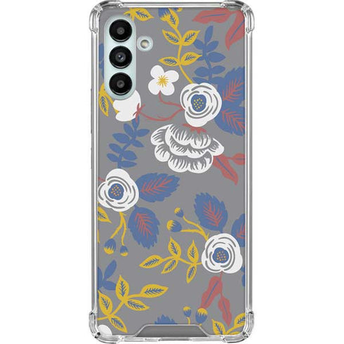Autumn Grey Floral Galaxy A13 5G Clear Case