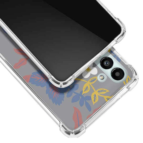Autumn Grey Floral Galaxy A13 5G Clear Case