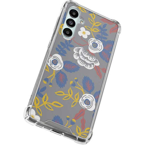 Autumn Grey Floral Galaxy A16 5G Clear Case