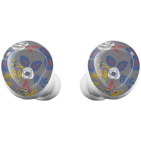 Autumn Grey Floral Galaxy Buds Plus Skin