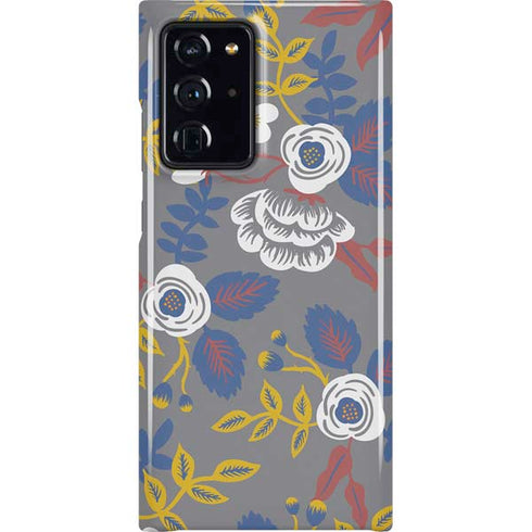 Autumn Grey Floral Galaxy Cases