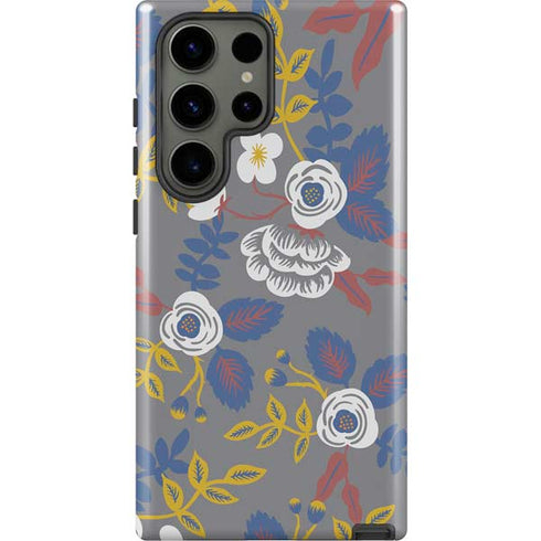 Autumn Grey Floral Galaxy S23 Ultra Pro Case