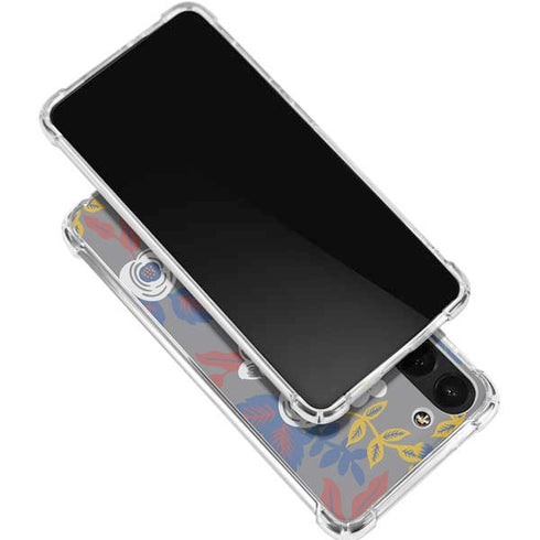 Autumn Grey Floral Galaxy S24 FE Clear Case