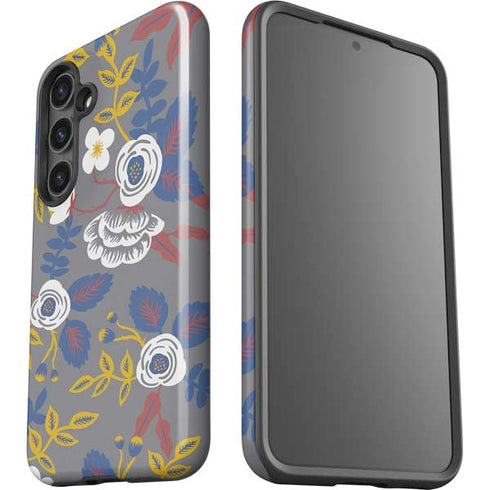 Autumn Grey Floral Galaxy S25 Impact Case