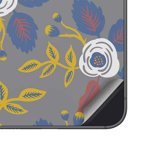 Autumn Grey Floral Galaxy S24 Plus Skin