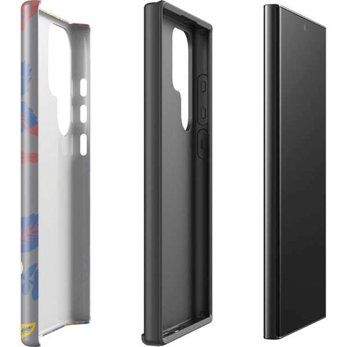 Autumn Grey Floral Galaxy S25 Ultra Impact Case