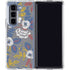 Autumn Grey Floral Galaxy Z Fold5 5G Clear Case