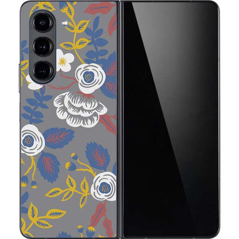 Autumn Grey Floral Galaxy Z Fold5 5G Skin