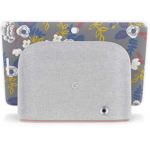 Autumn Grey Floral Google Home Hub Skin