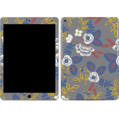 Autumn Grey Floral iPad Skins