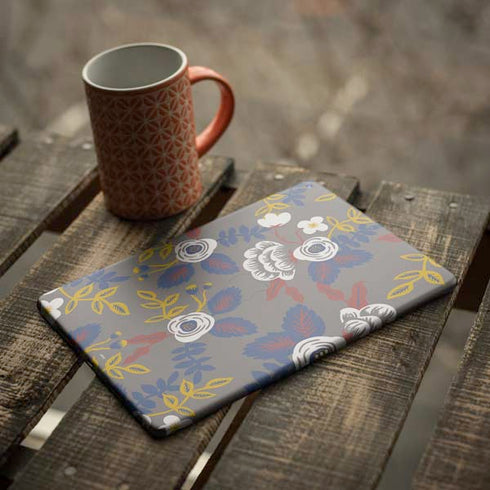 Autumn Grey Floral iPad Skins