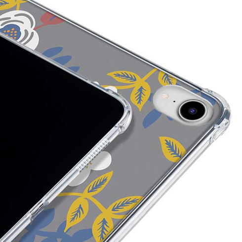 Autumn Grey Floral iPad 11th Gen (2025) Clear Case