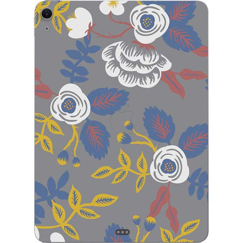 Autumn Grey Floral Apple iPad Air Skin
