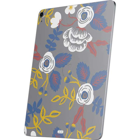Autumn Grey Floral Apple iPad Air Skin