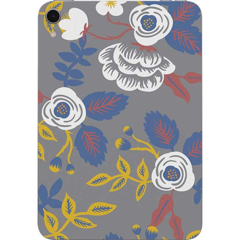 Autumn Grey Floral Apple iPad Mini Skin