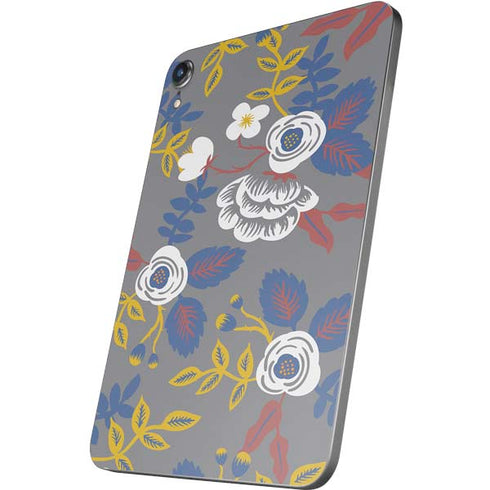 Autumn Grey Floral Apple iPad Mini Skin