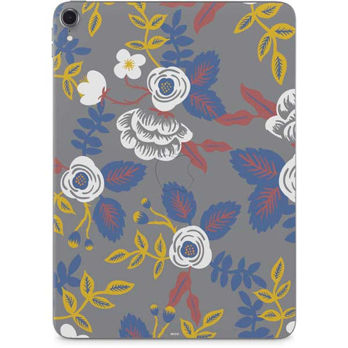 Autumn Grey Floral Apple iPad Pro Skin