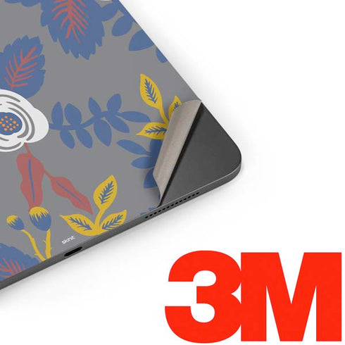 Autumn Grey Floral Apple iPad Pro Skin