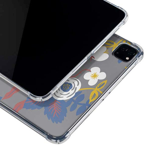 Autumn Grey Floral iPad Pro 11in (2024) Clear Case