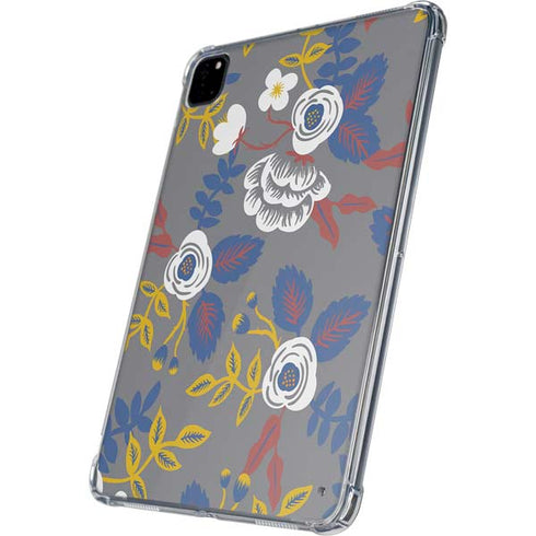 Autumn Grey Floral iPad Pro 11in (2024) Clear Case