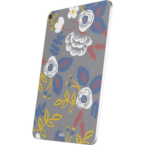 Autumn Grey Floral iPad Pro 13in M4 (2024) Skin