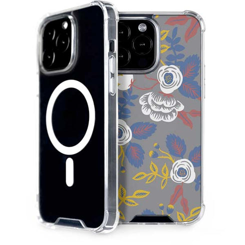 Autumn Grey Floral iPhone Cases